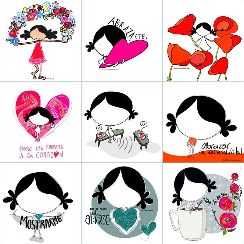 Imagen 3 x 3 - Evolución de Muxote a lo lago de estos años